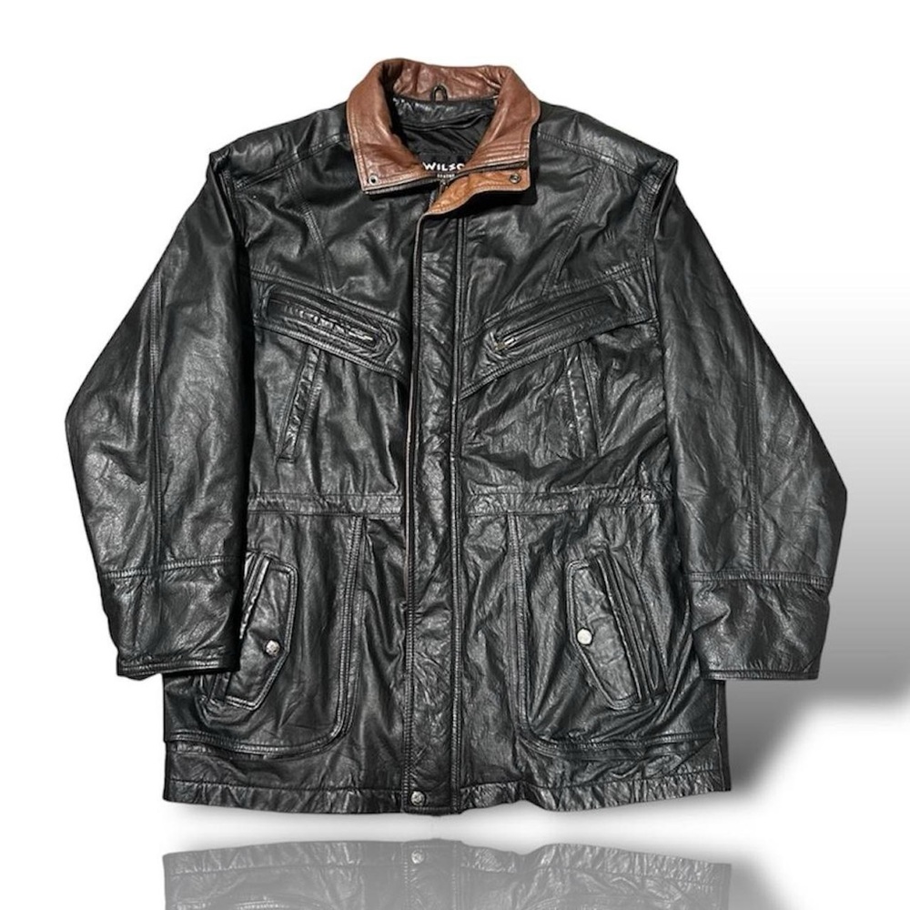 Men's genuine leather jacket